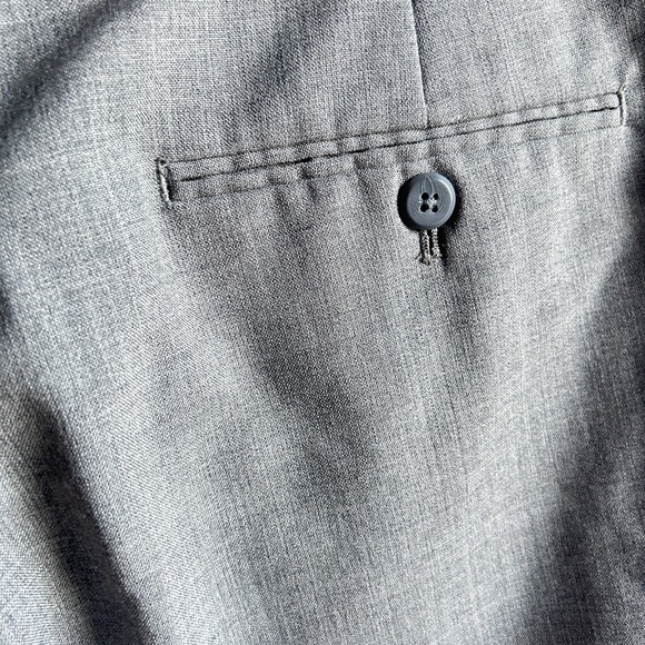 Stafford 34x32 Gray Worsted Wool Blend Men’s Dress Pants / Slacks - Picture 5 of 8